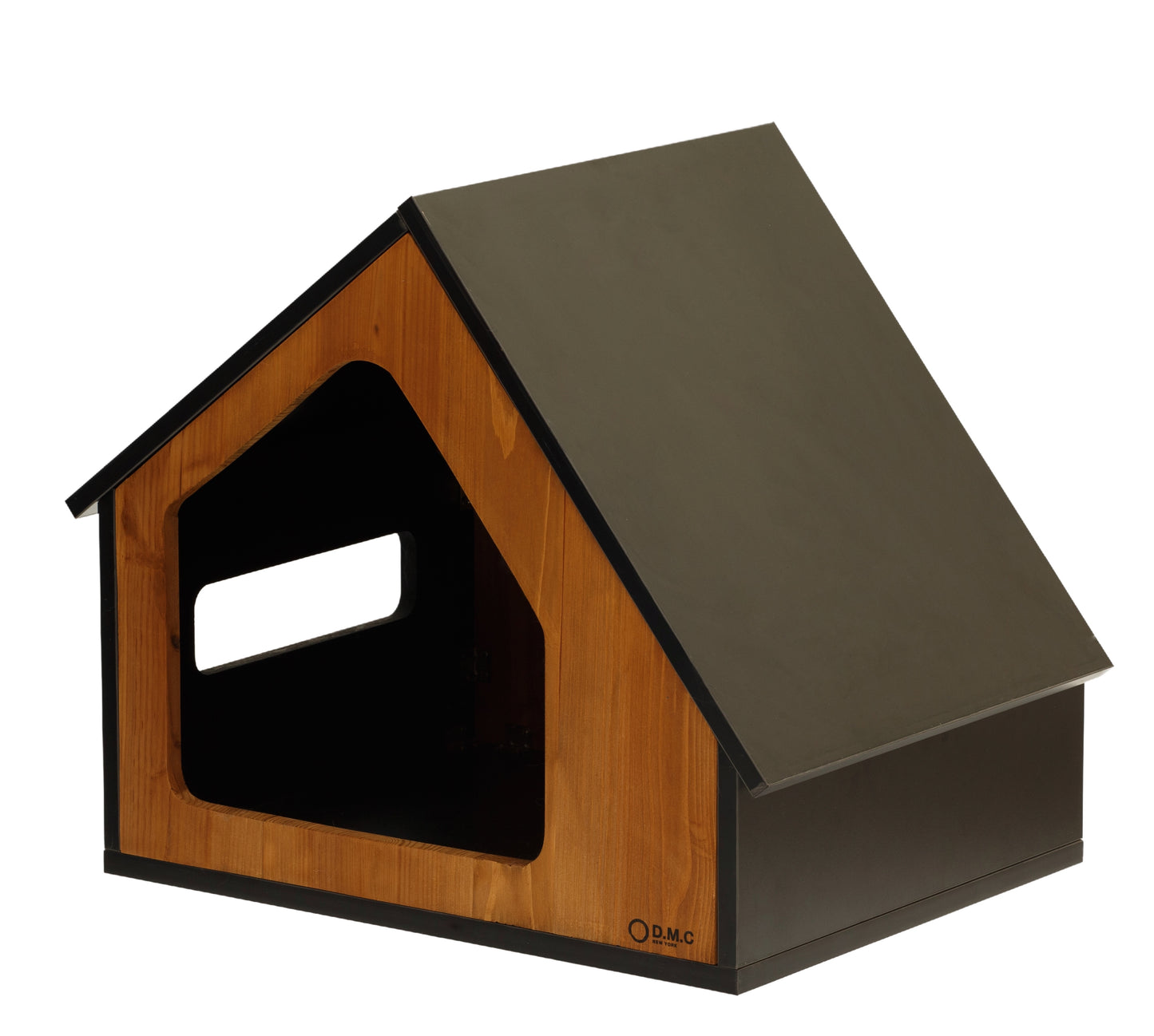 Solid Poplar Hardwood Pet House for Dogs, Cats and More Indoor Pet House and Habitats