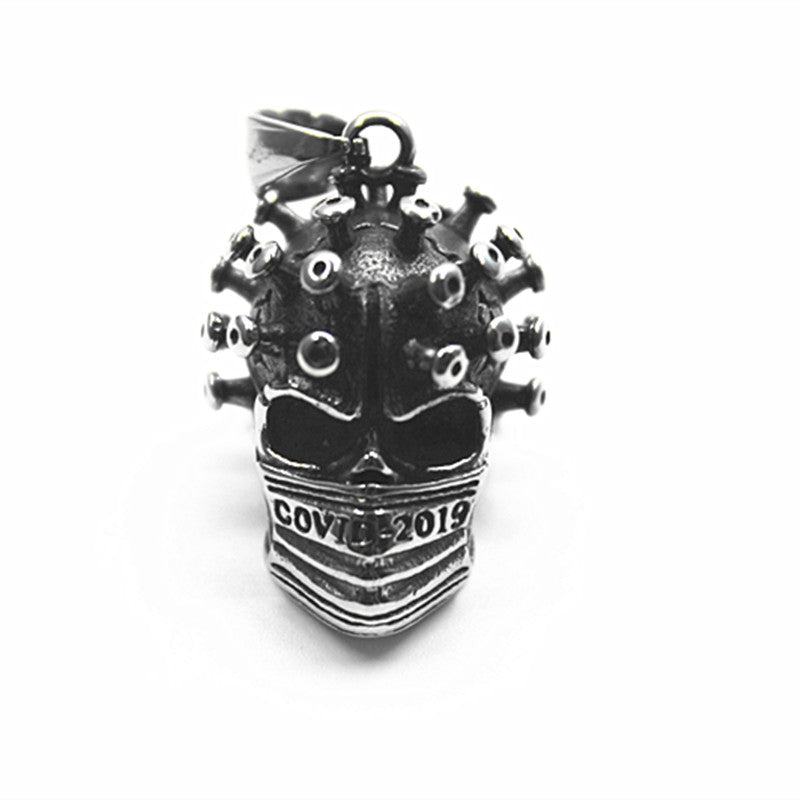 Retro Brass Steampunk COVID-19 Virus Pendant Necklace