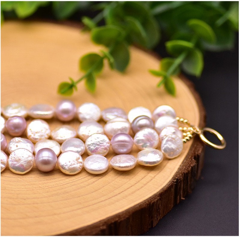 Handmade Natural Semi-Baroque Pearl Multi-layer Bracelet