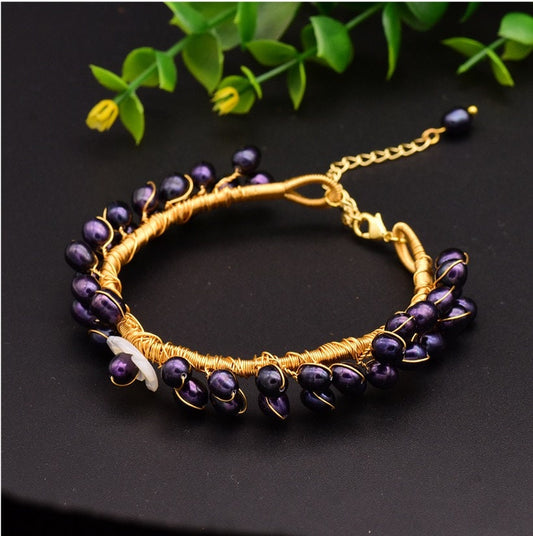 Natural Baroque Pearl Bracelet Adjustable Length