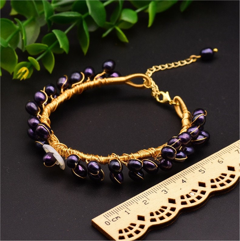 Natural Baroque Pearl Bracelet Adjustable Length