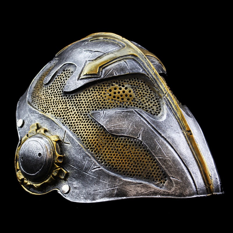 Handmade Knights Templar Full Face Resin Mask Halloween Carnival