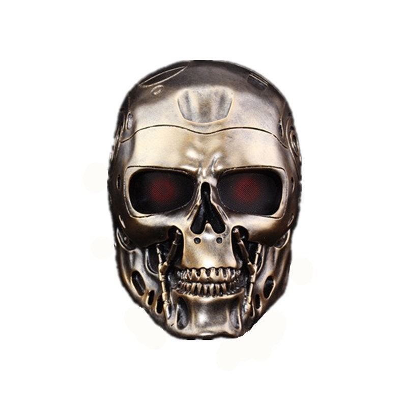 Handmade Halloween Horror Full Face Mask Costume Terminator Devil