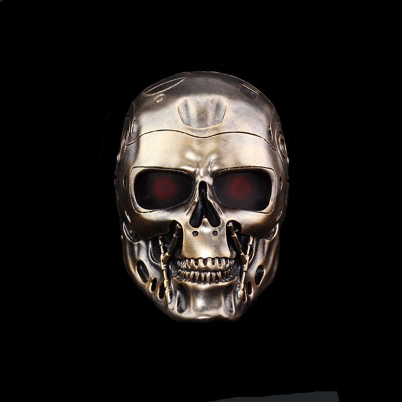 Handmade Halloween Horror Full Face Mask Costume Terminator Devil