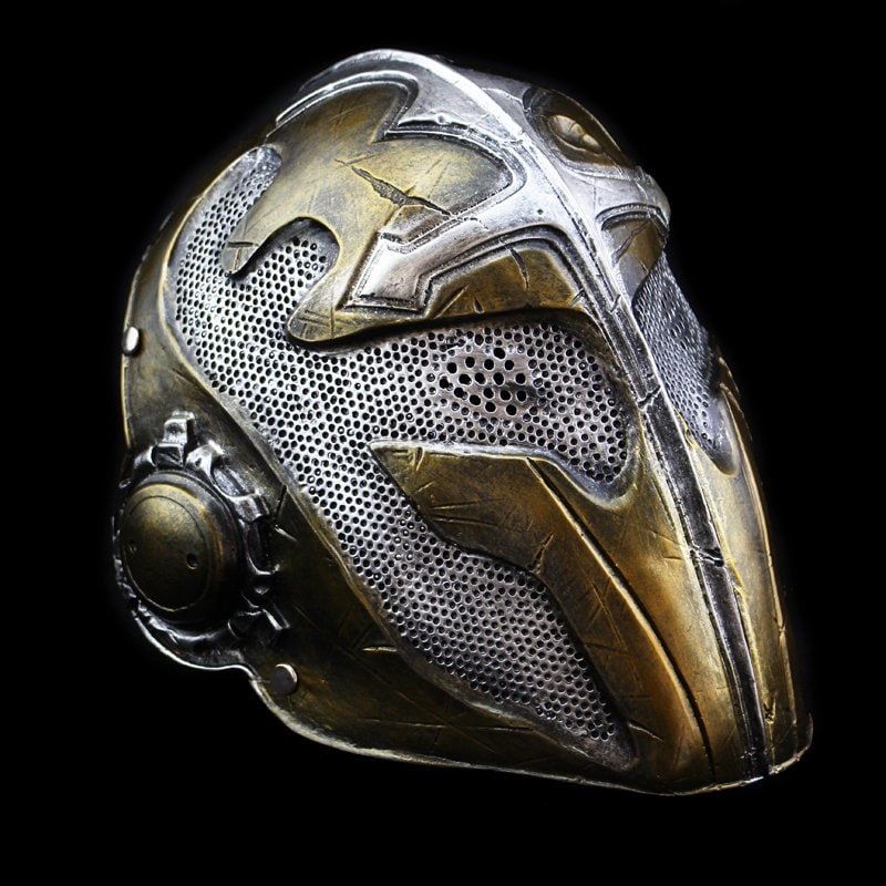 Handmade Knights Templar Full Face Resin Mask Halloween Carnival