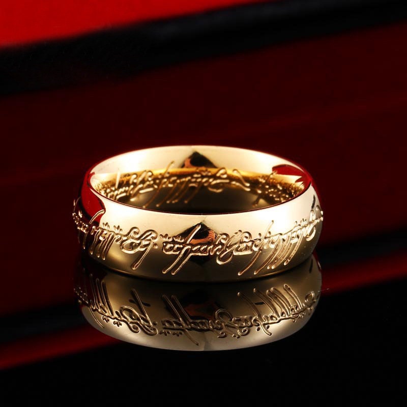 The One Ring Lord Of The Rings Hobbit Ruling Real Sterling Silver Ring -  Custom Your Jewelry On Online