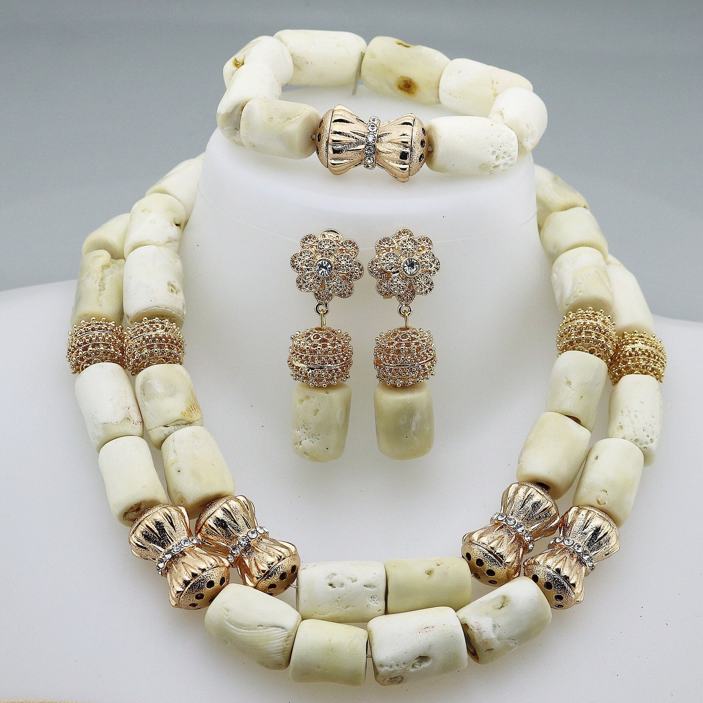 Luxury Natural Coral Beads jewelry sets elegant African jewelry all colors