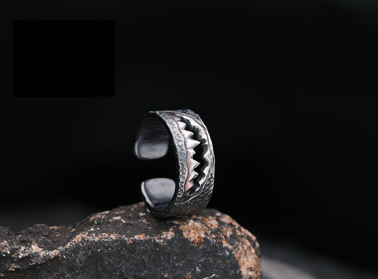 S999 Fine Silver Marvel Venom Theme Ring