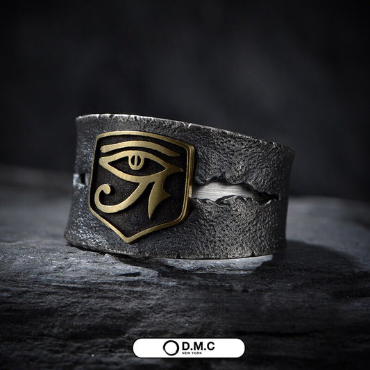 The Eye of Horus Titanium Steel Gothic Ring