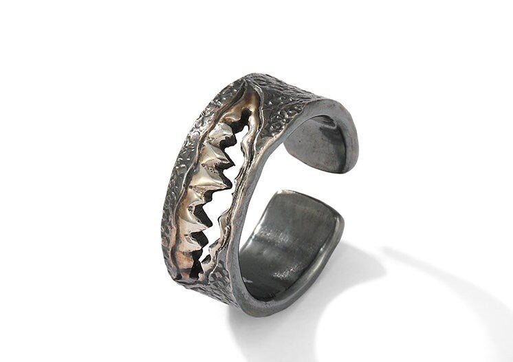 S999 Fine Silver Marvel Venom Theme Ring