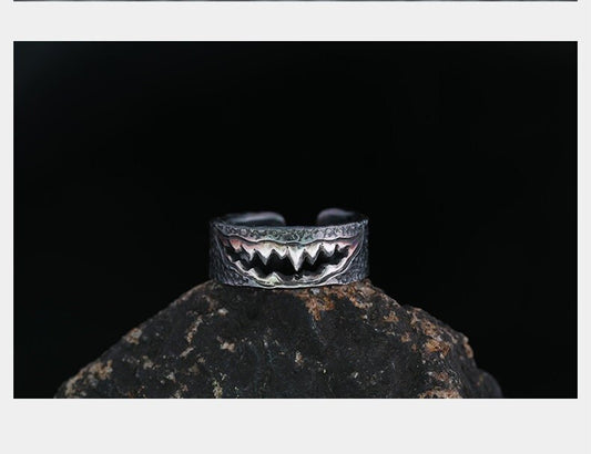 S999 Fine Silver Marvel Venom Theme Ring
